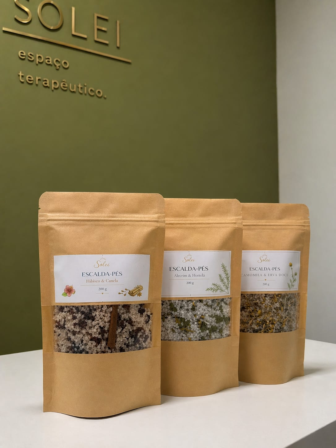 Velas aromáticas da Linha Solei